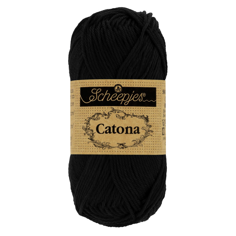 Scheepjes Catona 50g - 110 Jet Black