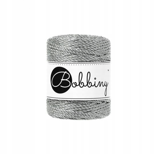 Macrame 3mm - Metallic Silver - ropes 3PLY