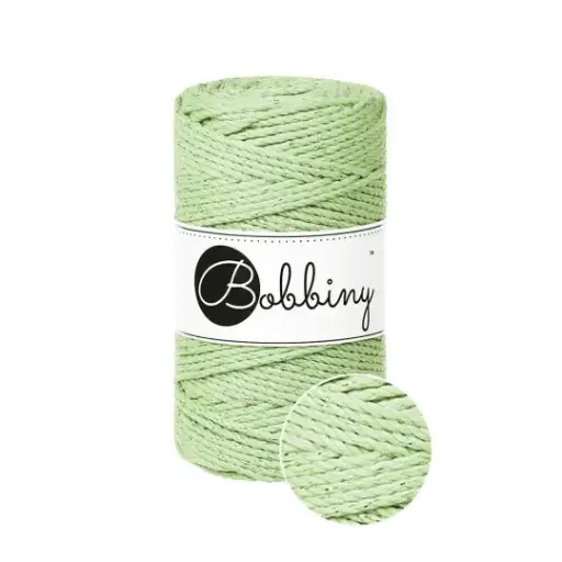 [TS-E088] Macrame 3mm - Unicolor matcha - ropes 3PLY