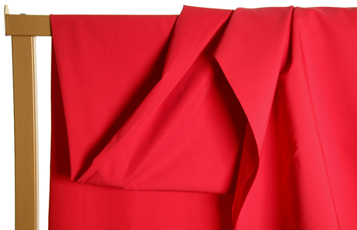[VDS-4129] Red organic cotton poplin